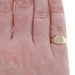 Yellow Gold Engravable Signet Ring - 10k Brushed Square