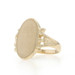 Yellow Gold Engravable Signet Ring - 14k Oval