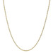 Yellow Gold Rope Chain Necklace 22" - 14k Adjustable
