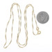 Yellow Gold Twisted Serpentine Chain Necklace 20" - 18k