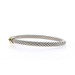 David Yurman Cable Hook Bangle Bracelet 6 1/4" - Sterling 925 Yellow Gold 18k