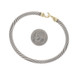 David Yurman Cable Hook Bangle Bracelet 6 1/4" - Sterling 925 Yellow Gold 18k
