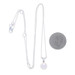 White Gold Akoya Pearl Diamond Pendant Necklace 18" 14k