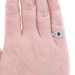 White Gold Sapphire Diamond Halo Ring - 14k Oval .27ctw