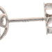 White Gold Sapphire Diamond Halo Stud Earrings - 14k Round 1.26ctw Pierced