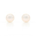 Yellow Gold Cultured Pearl Stud Earrings - 14k Beads Pierced