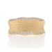Yellow Gold Diamond Band - 14k Round Brilliant .40ctw Ribbed Ring