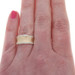 Yellow Gold Diamond Band - 14k Round Brilliant .40ctw Ribbed Ring