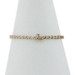 Yellow Gold Diamond Tennis Link Bracelet 7" - 10k Round Brilliant 1.00ctw
