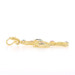 Yellow Gold Sapphire Ruby Emerald Cross Pendant - 18k Marquise .80ctw Faith