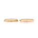 Yellow Gold Set of 2 Ribbed Wedding Bands - 14k Size 7 1/2 Rings