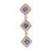 Yellow Gold Tanzanite Diamond Journey Halo Pendant - 14k Princess 3.00ctw