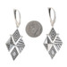 Lagos Two Tone Scuptural Drop Earrings - Sterling 925 Yellow Gold 18k Pierced