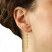 Yellow Gold Disc Dangle Earrings - 14k Round Pierced