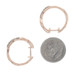 Le Vian Desert Diamond Crossover Hoop Earrings - Rose Gold 14k Rd .50ctw Ribbons