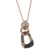 Le Vian Link Chain Diamond Necklace 18" - Rose Gold 14k Round .50ctw Treated