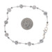 White Gold Black Diamond Link Bracelet 7 1/2" - 14k Round 3.00ctw Treated