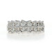 White Gold Diamond Cluster Band - 14k Round Brilliant .80ctw Ring