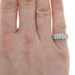 White Gold Diamond Cluster Band - 14k Round Brilliant .80ctw Ring