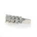 White Gold Diamond Cluster Band - 14k Round Brilliant .80ctw Ring