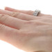 White Gold Diamond Cluster Band - 14k Round Brilliant .80ctw Ring