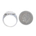White Gold Diamond Solitaire Ring - 10k Single Cut