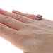 White Gold Order of the Eastern Star Ring 10k Lab-Created Ruby Masonic OES