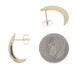 Yellow Gold Diamond J-Hook Earrings - 14k Round .25ctw Channel Set Pierced