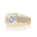 Yellow Gold Diamond Men's Ring - 14k Round Brilliant .25ct Solitaire