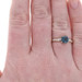 Yellow Gold London Blue Topaz Diamond Ring - 14k Square Cushion 1.26ctw