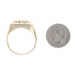 Yellow Gold Onyx Diamond Dad Men's Ring - 10k Father