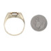 Yellow Gold Onyx Diamond Men's Ring - 10k
