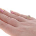 Yellow Gold Ruby Diamond Ring - 10k Round .12ctw