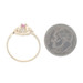 Yellow Gold Ruby Diamond Ring - 10k Round .12ctw
