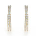 David Yurman Crossover Pave Diamond Hoop Earrings YellowGold 18k 3.31ctw Pierced