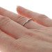 White Gold Enhancer Wedding Band - 14k Curved Guard Ring