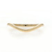 Yellow Gold Curved Enhancer Wedding Band - 14k Guard Ring