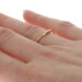 Yellow Gold Curved Enhancer Wedding Band - 14k Guard Ring
