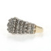 Yellow Gold Diamond Cluster Cocktail Ring - 10k Round & Baguette 1.00ctw