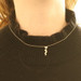 Yellow Gold Diamond Graduated Journey Pendant Necklace 18" -14k Oval .63ctw Love