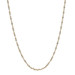 Yellow Gold Twisted Serpentine Chain Necklace 16" - 14k