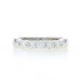 White Gold Diamond Five-Stone Anniversary Band - 14k Round .50ctw Wedding Ring