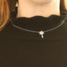 White Gold Diamond Palm Tree Necklace 16 1/4" - 14k Single .15ctw Tropical Beach