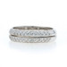 White Gold Diamond Set of 2 Wedding Bands - 18k Round Brilliant .56ctw Rings