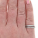 White Gold Diamond Set of 2 Wedding Bands - 18k Round Brilliant .56ctw Rings