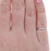 White Gold Wedding Band - 18k Vintage Ring SZ 6