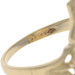 Yellow Gold Diamond Cluster Ring - 10k Single Floral Filigree