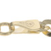 Yellow Gold Diamond Cut Curb Chain Bracelet 7" - 10k