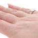 Yellow Gold Diamond Heart Band - 10k Single Love Ring