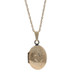 Yellow Gold Floral Pendant Necklace 18 1/4" - 14k Two Frames